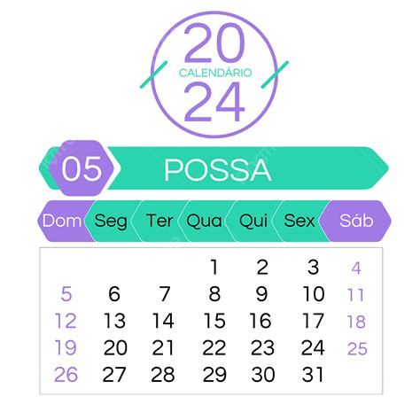 Gambar 2024 Kalender Portugis Ungu Hijau Mei 2024 Portugis Kalender