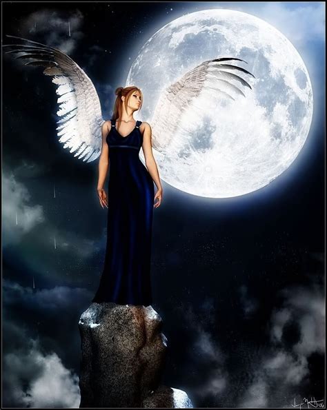 Angel Of The Moon Angel Wallpaper Angel Artwork Angel