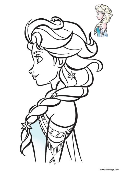 + de lecture sur les coloriages elsa. Coloriage Elsa Reine Des Neiges De Profil 2018 Dessin La ...