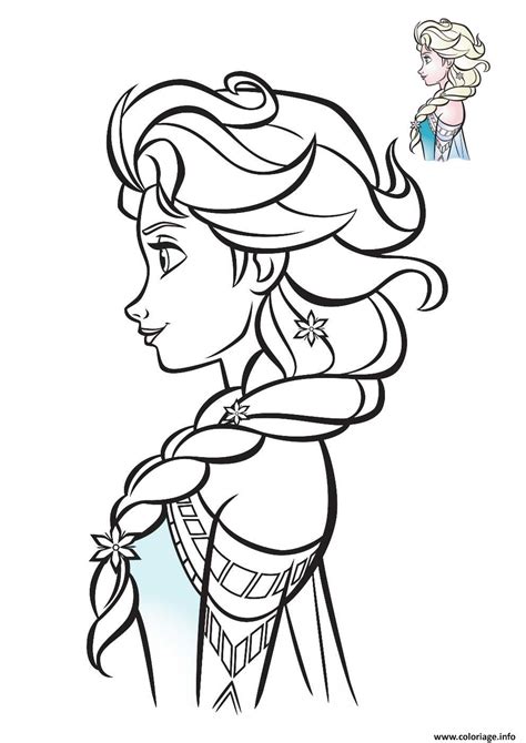 Coloriage elsa à imprimer et coloriage elsa en ligne elsa de la reine des neiges qui porte aussi le nom de frozen en anglais. Coloriage Elsa Reine Des Neiges De Profil 2018 Dessin La ...