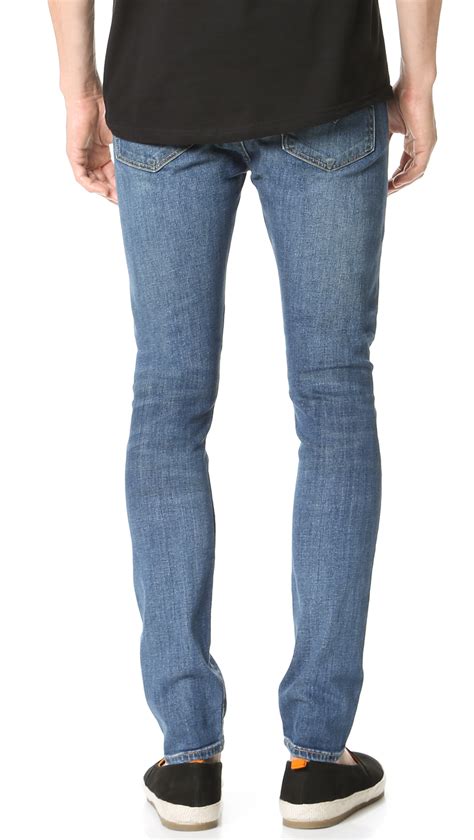 lyst levi s 519 extreme skinny fit jeans in blue for men