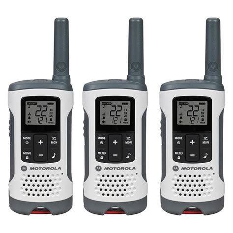 Motorola Talkabout T260tp Rechargeable 2 Way Radio White 3 Pack