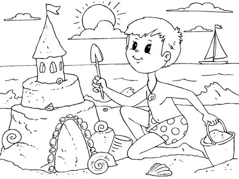 Dibujos de verano para imprimir y pintar | Colorear imágenes