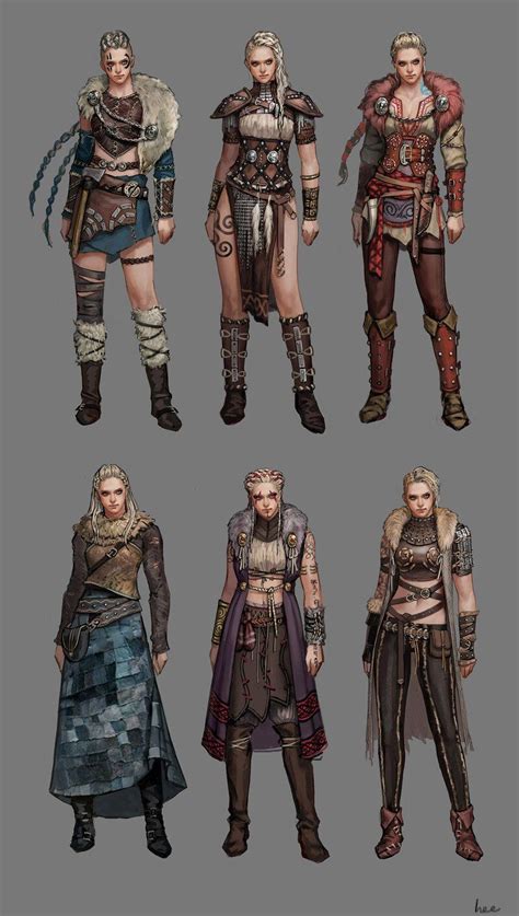 Artstation Viking Woman Concept Ang Po Viking Character Female Character Design Character