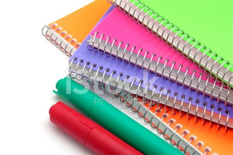 Notebooks And Markers Stock Photo Royalty Free Freeimages