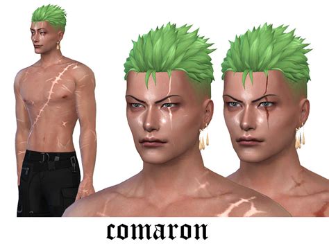 The Sims Resource Roronoa Zoro Scars One Piece Anime