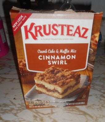 Krusteaz cinnamon swirl crumb cake calories. Dark Thoughts: Review: Krusteaz Cinnamon Swirl Crumb Cake Mix