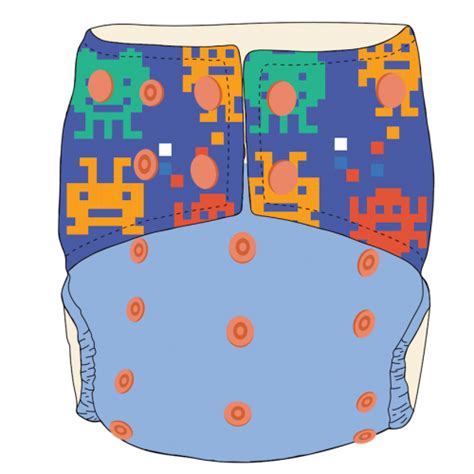 Bumwear One Size Diaper Lego Monsters