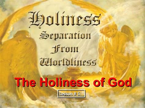 05 holiness of god