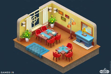 Isometric 3d Drawing Sprite Room
