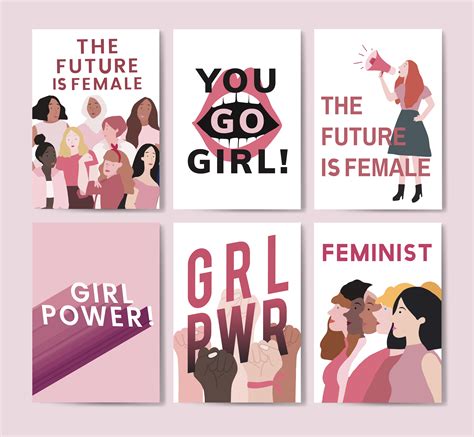 Collection Of Feminist Message Poster Vectors Download Free Vectors
