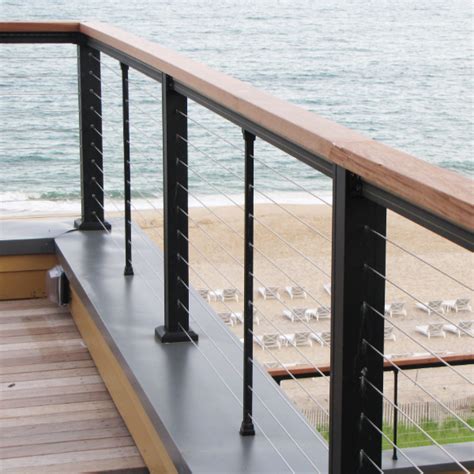 Keylink Cable Railing Image Gallery Decksdirect Cable Railing Systems