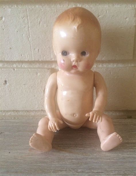 Vintage Plastic Baby Doll Small Hard Plastic Baby Doll Dolls And