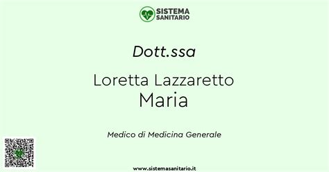 Dott Ssa Loretta Lazzaretto Maria Medico Di Base A Colceresa Vi