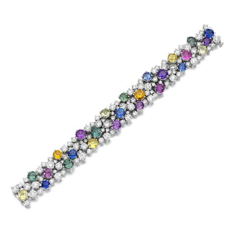 Graff Multicoloured Sapphire And Diamond Bracelet The Weekly Edit