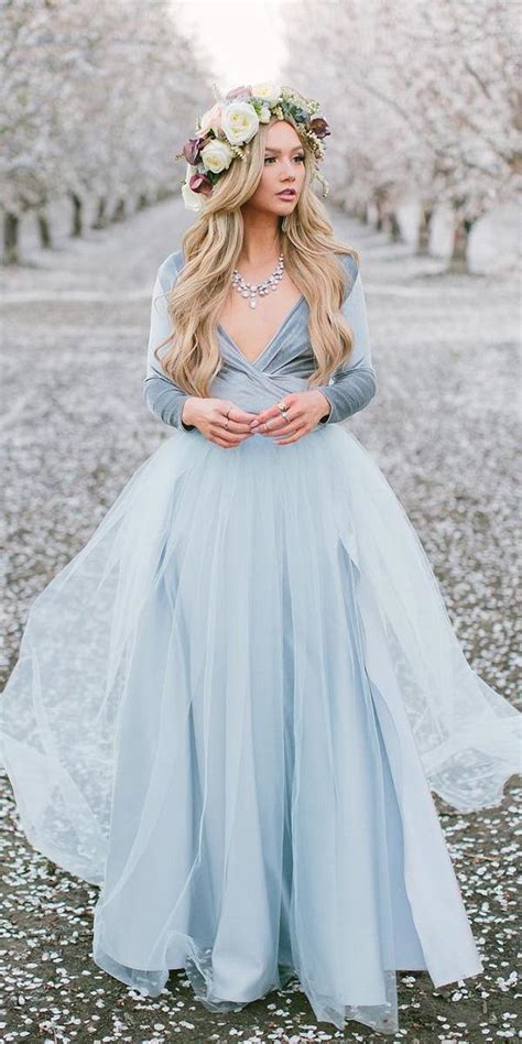 18 Dreamy Blue Wedding Dresses To Inspire Wedding Dresses Guide