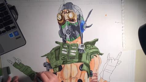 Drawing Octane From Apex Legends Youtube