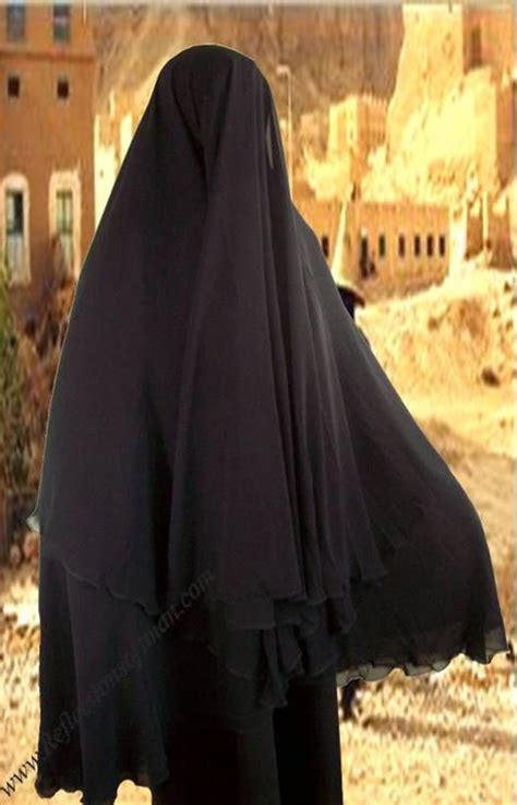 Layer Yemeni Khimar Set Arab Girls Hijab Niqab Burqa