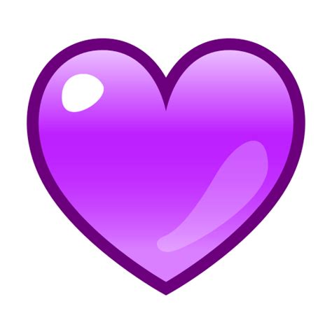 Purple Heart Emoji Png