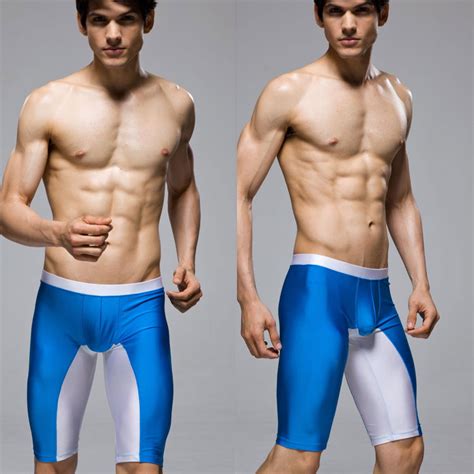 2014 Hot Sale Splicing Running And Swimming Shorts Sexy Tight Sport