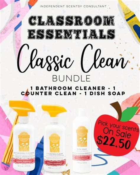 Classic Clean Bundle Counter Clean Scentsy Bathroom Cleaner