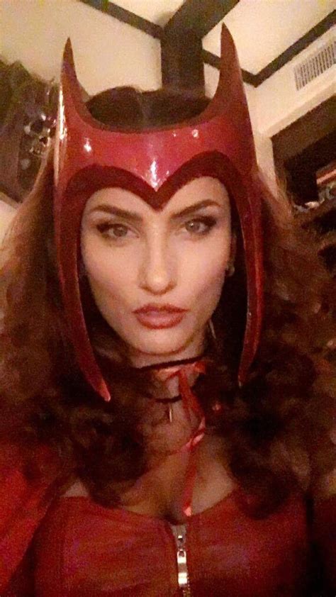 Scarlet Witch Mask Avengers Inspired Cosplay Mask