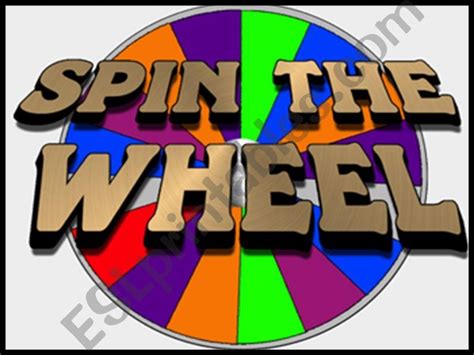 Esl English Powerpoints Jobs Occupations Spin The Wheel Game With