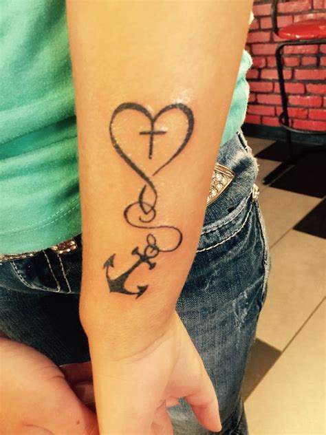 The anchor tattoo acts as a way of hiding the symbol of the cross. Pin on Love these Tattoos