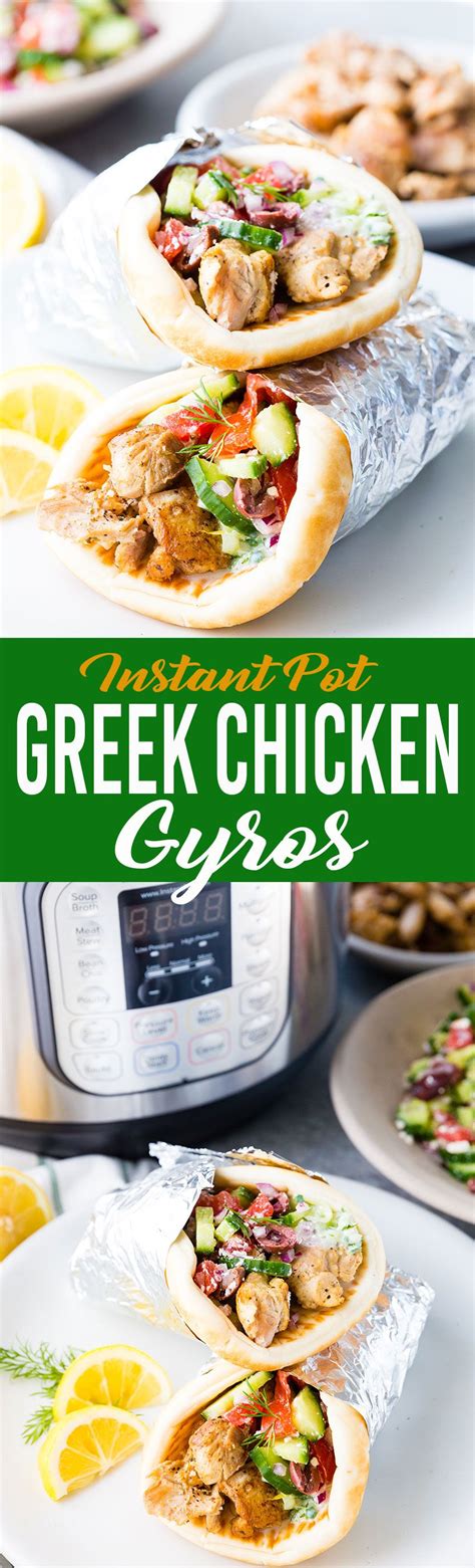 Instant Pot Greek Chicken Gyros Recipe Instant Pot