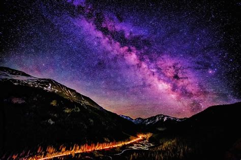 Beneath The Stars Milky Way Over Independence Pass Milky Way Rocky