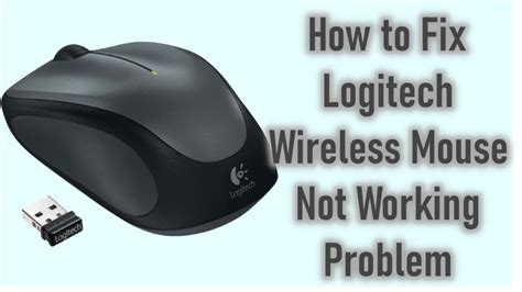 How To Fix Logitech Wireless Mouse Not Working Issue Techy Voice