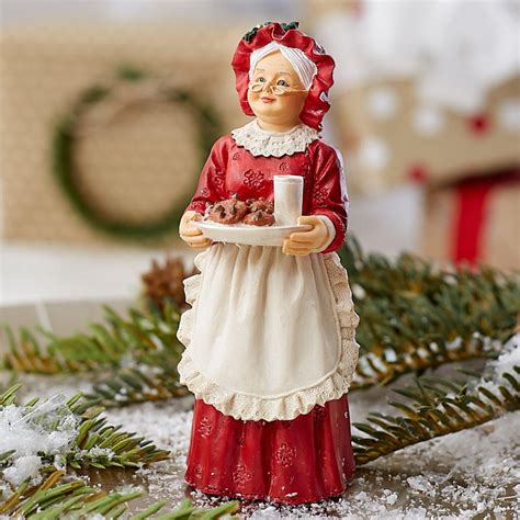 1 12 1 Scale Miniature Mrs Claus Bringing Santa S Cookies Figure Christmas Miniatures
