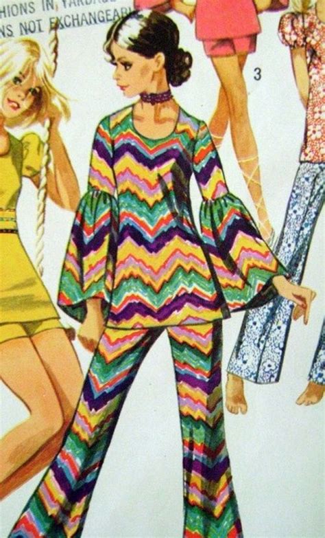 Super Seventies Pattern Fashion Retro Fashion Vintage Sewing Patterns