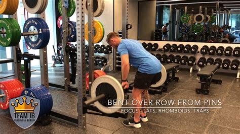 Pronated Bent Over Row From Pins Youtube