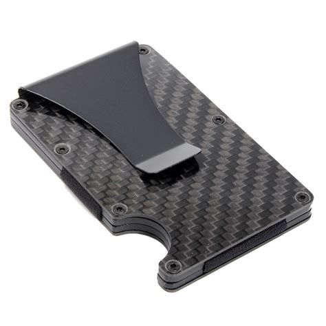 【flexible volume capacity & slim】newbring card case significantly thinner than traditional wallets, easily holds all your cards. Slim Carbon Fiber Credit Card Holder RFID Blocking Metal Wallet Money Clip Case | Alexnld.com