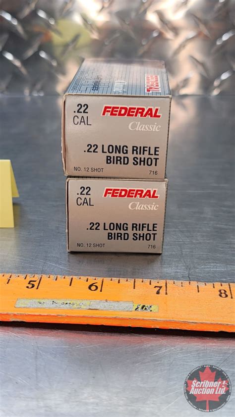 Ammo Federal Classic 22lr Bird Shot 12 Shot 2 Boxes Of 50ea 100