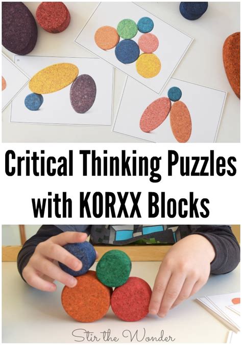 Critical Thinking Puzzles With Korxx Blocks Stir The Wonder