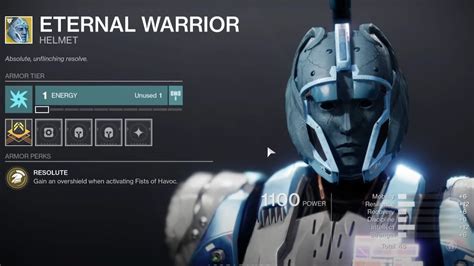 How To Get Eternal Warrior Exotic Titan Helmet In Destiny 2 Pro Game