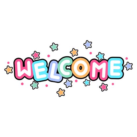 Welcome Vector Design Images Welcome Fulcolor With Star Welcome