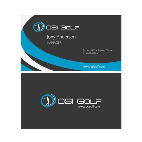 Create The Next Business Card And Letterhead For Osi Golf Business