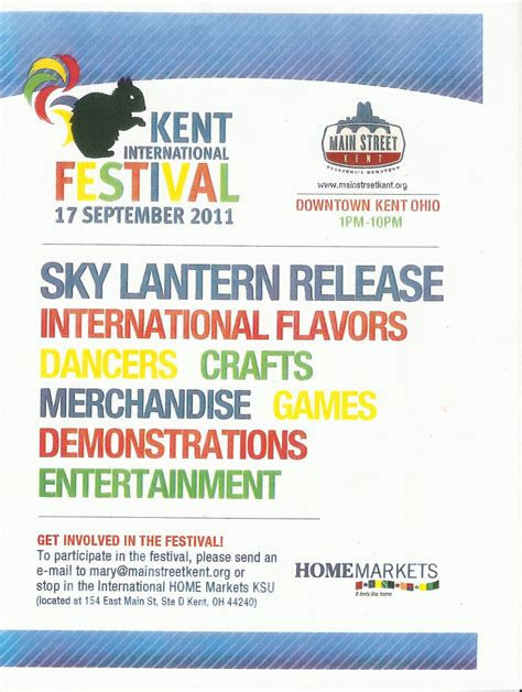 Dollars And Cents In Kent Kent International Festival September 17th