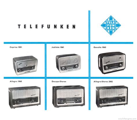 Telefunken Products Product Catalogue Hifi Engine