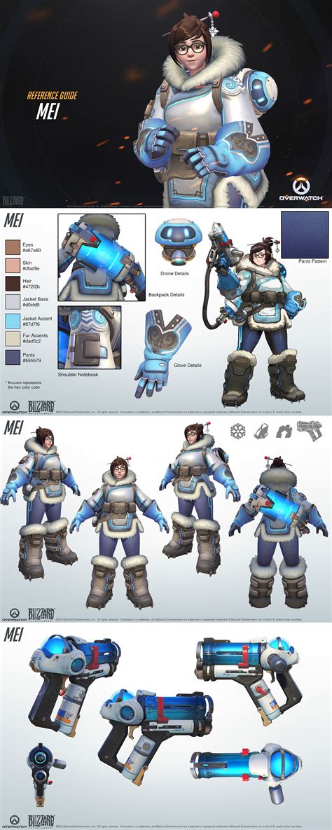 Overwatch Mei Reference Guide Character Sheet Game Character