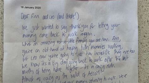 moms managers write sweet letter  kids   returns