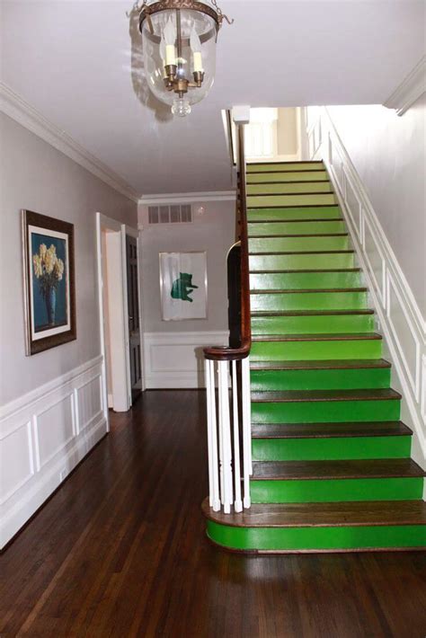 Painted stairs don't have to be bold. 27 Painted Staircase Ideas Which Make Your Stairs Look New