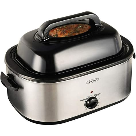22 Quart Roaster Oven With Self Basting Lid Turkey Roaster Oven With