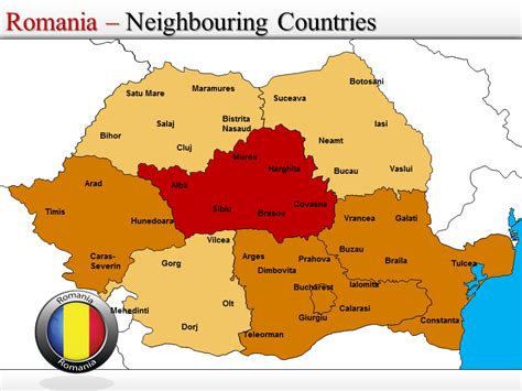 Romania borders bulgaria, hungary, moldova, serbia and spoken language is romanian (official). Mrs. World Map Country
