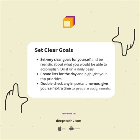 Set Clear Goals Deepstash