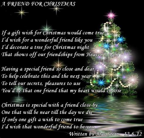 A Friend For Christmas All Types Of Poetry