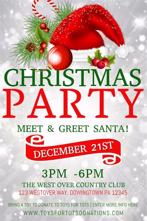 Christmas Party Flyers Template For Your Needs